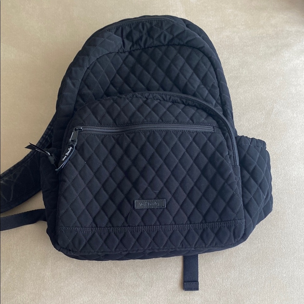 Vera Bradley Quilted Black Backpack